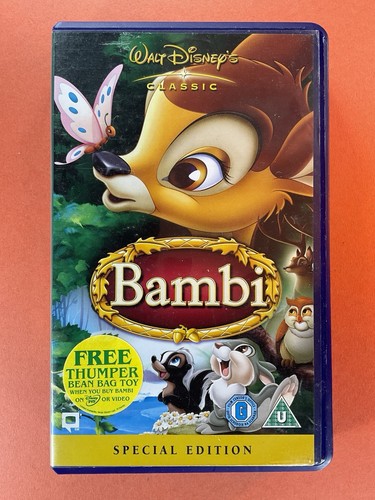 Bambi vhs video - bambi,, video,