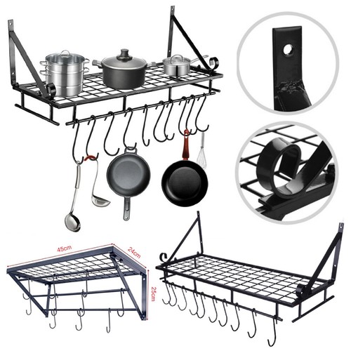 Wall mounted kitchen utensils - mounted,