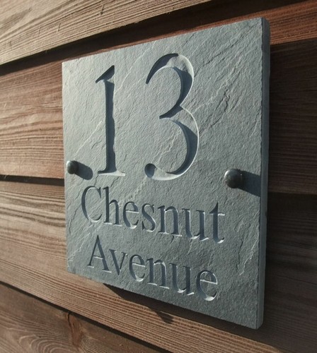 New deep engraved slate - new, house