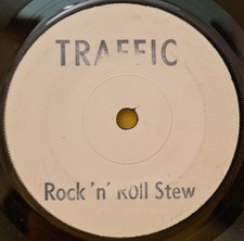 Traffic Rock & Roll Stew 7" White Label UK 1971 Island EX
