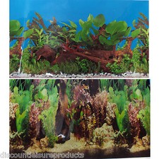 24"/60cm Aquarium Freshwater Planted Fish Tank & Wood Background #M