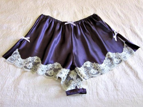 Dark purple satin - purple,