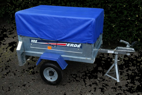 Blue 650gsm pvc trailer - trailer, cover
