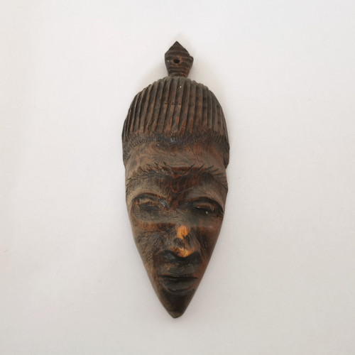 Vintage wooden mask small - wooden,
