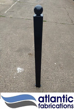 Steel  bollard, concrete in