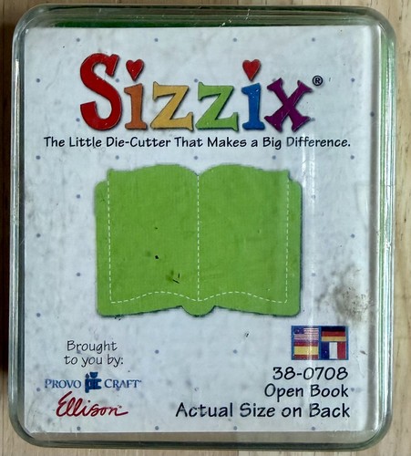 Sizzix open book die - open, cut