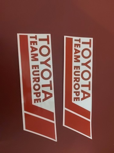 Toyota team europe decals - europe,