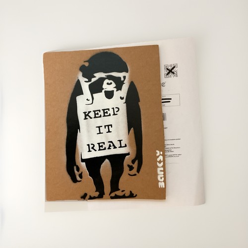 Banksy cardboard art stencil