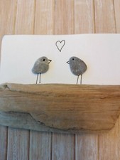 20 small flat beach pebbles