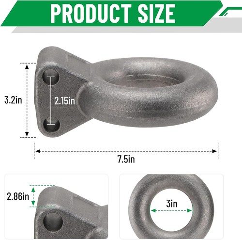 24000lbs heavy duty lunette - 24000lbs, 3"