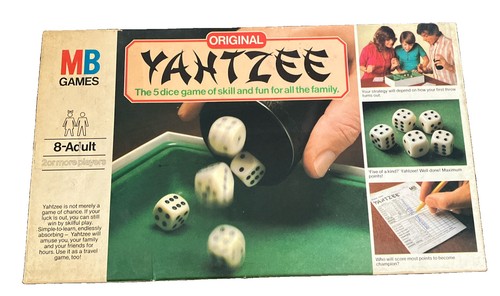 Yahtzee vintage 1982 dice - vintage,