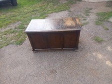 Vintage Wooden Chest Ottoman