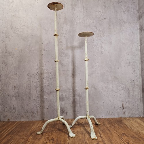 Pair vintage wrought iron - wrought,