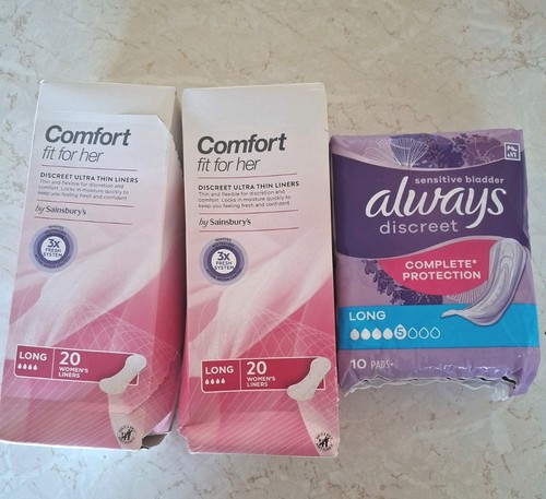 Incontinence pads liners long - incontinence, pads/liners