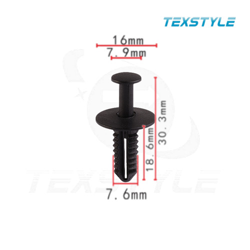 15x plastic push fit rivets - push, rivets-