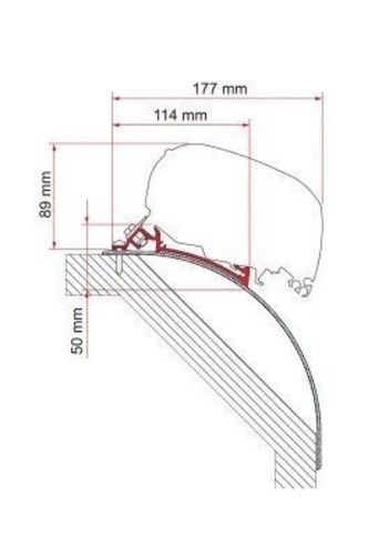 Fiamma f80 f65 - adapter, kit