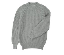 Chunky Wool Fisherman Crew Neck Jumper - Various Colours