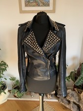 Zara Black Studded Soft Real