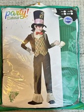 Kids Mad Hatter Costume 5–6 Years – Hat, Jacket, Waistcoat, Trousers Fancy Dress