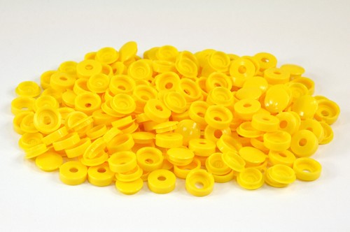 Yellow plastic fold over - fold,