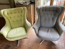 vintage swivel egg chairs