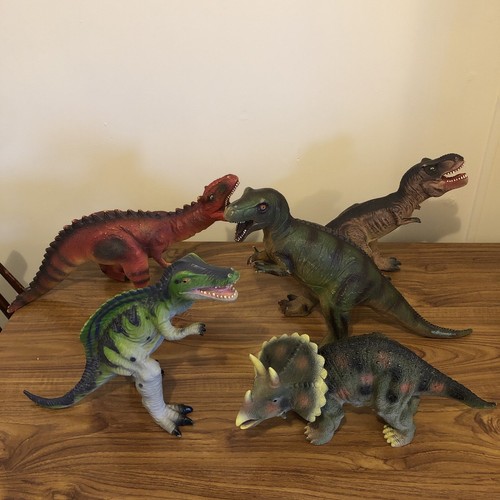 Large rubber dinosaur - rubber,
