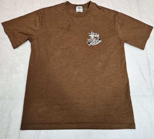 Stussy brown shirt men - t-shirt, men’s