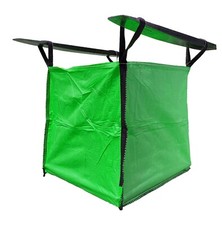 FIBC Bulk Builders bag Tonne 1000kg SWL Green 85 x 85 x 85cm Garden Jumbo Waste