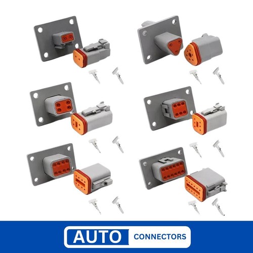 Deutsch panel flange mount - dt,