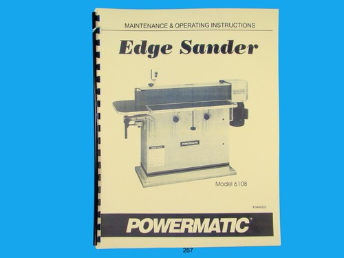 Powermatic model 6108 - model, edge