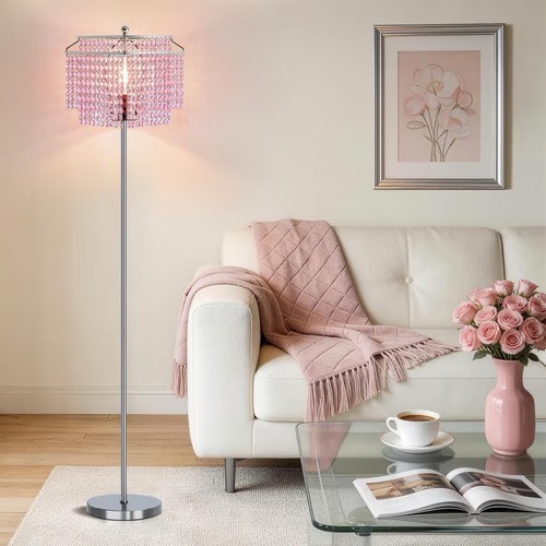 Crystal floor lamp - floor, modern