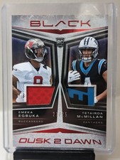 2025 Panini Black Egbuka/McMillan Dusk Dawn Dual Patch /25 FOTL Raiders Panther