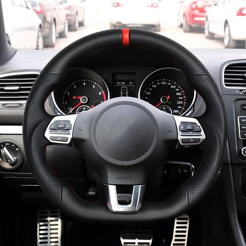 Full leather sport steering - leather,