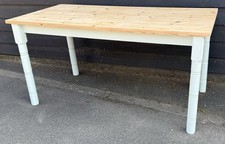 Part Painted Traditional Pine Kitchen Dining  Table