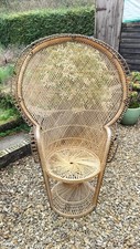 Vintage Wicker Peacock Chair