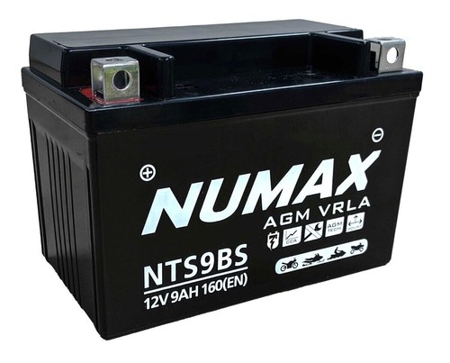Nts9bs numax agm motorbike - nts9bs,