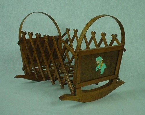 Doll cradle well made vintage - cradle,
