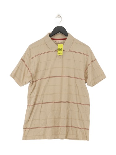 Ewm men polo tan striped - ewm, men's