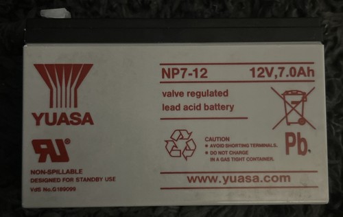 Np7 volt genuine yuasa - 7, ah