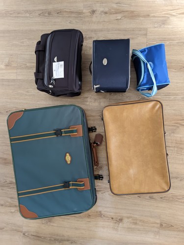 Vintage suitcases travel cases - vintage,
