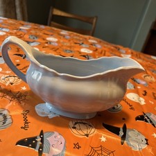 Blue Sauce Boat – J & G Meakin Glamour Celeste vintage art deco 