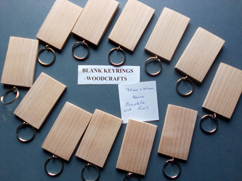 70mm x40mm blank wood