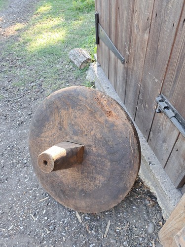 Wooden wheel barrow - wheel,