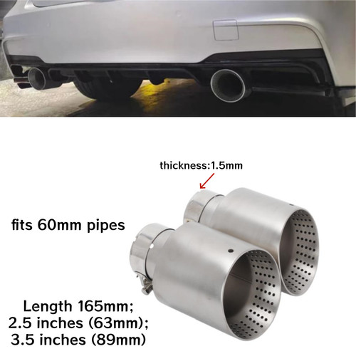 Stainless steel 304 - 2x, 3.5"