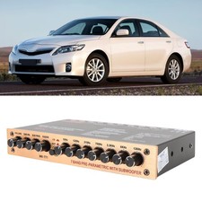 7 Band Car Graphic Equalizer Adjustable Frequency High Level Speaker Input Front