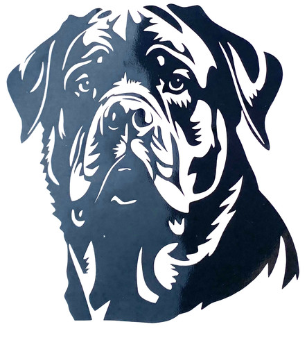 Rottweiler dog decal vinyl - 1x,