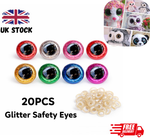 20pcs plastic glitter safety - plastic,