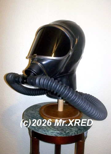 0mm latex gas mask - latex,