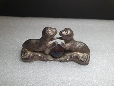 Pewter Sea Lion With Crystal