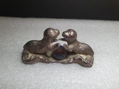 Pewter sea lion - sea, crystal